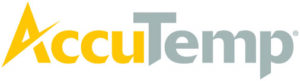 Accutemp logo in yellow and gray